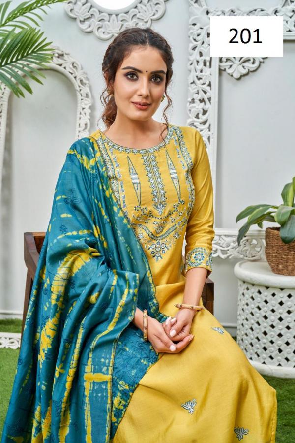 Suhani 201 Designer Wear  Silk Designer Ready Made Collection